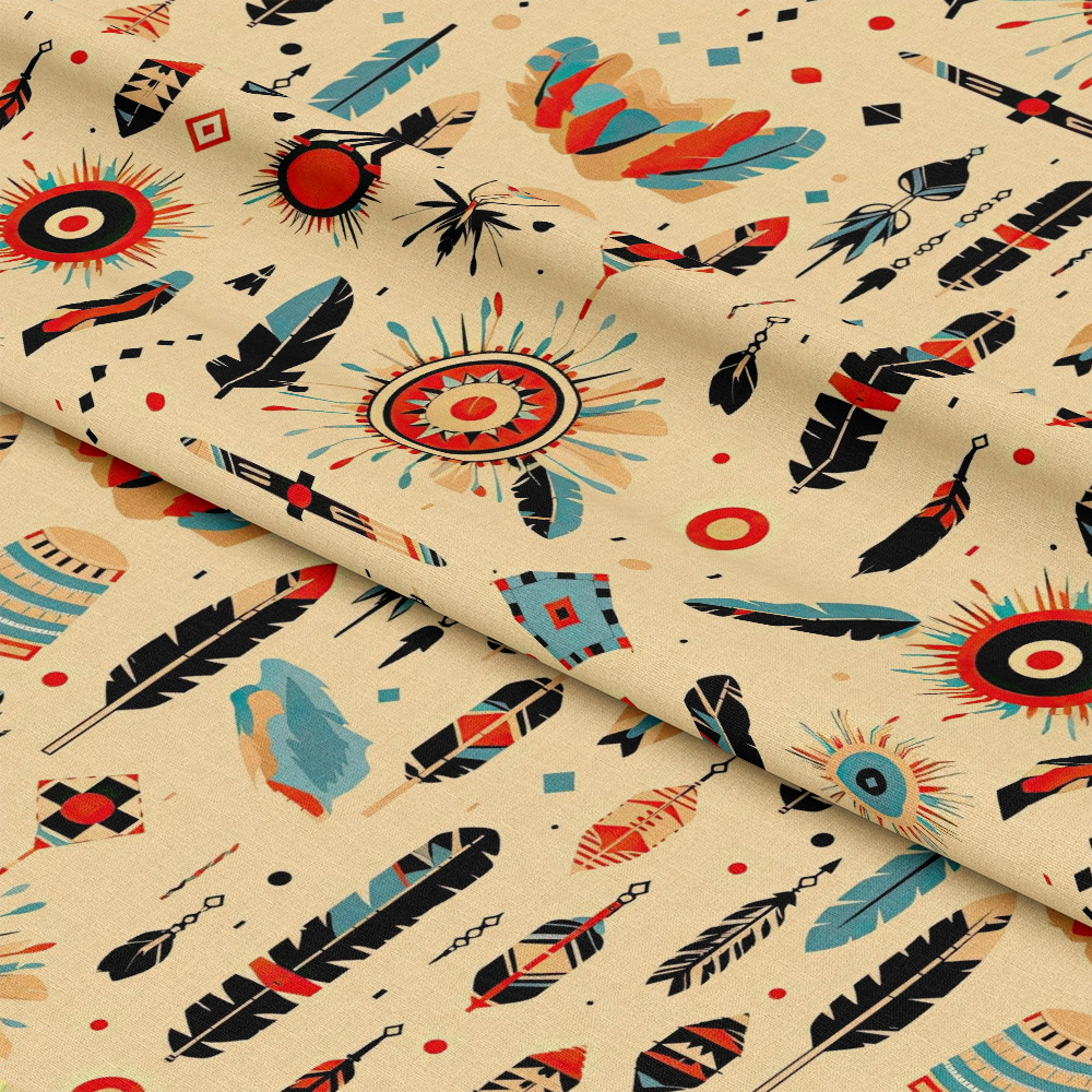 Native American Elements Pattern 10 Quilting Cotton Fabric