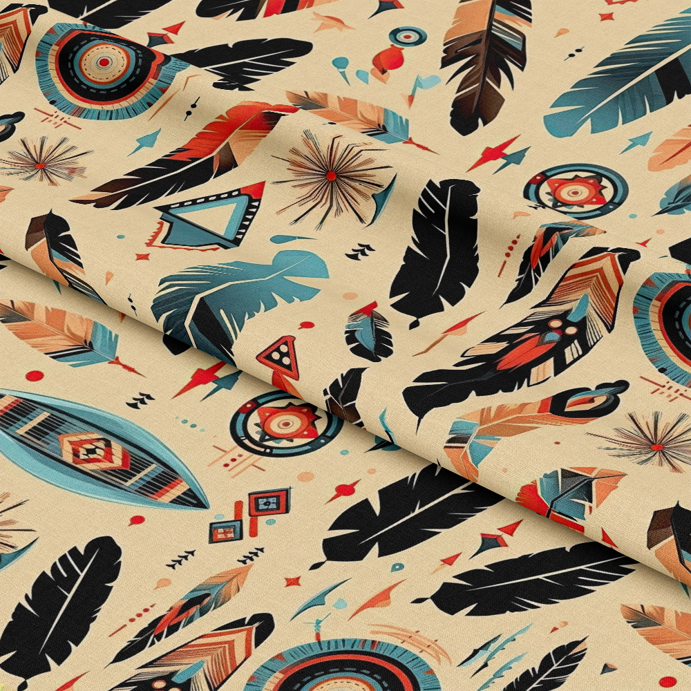 Native American Elements Pattern 7 Quilting Cotton Fabric