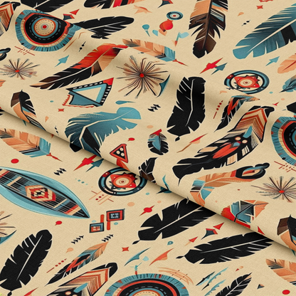 Native American Elements Pattern 7 Quilting Cotton Fabric