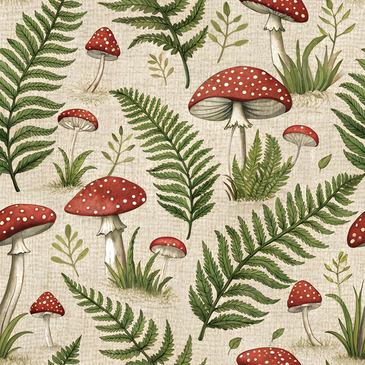 Nature Linen Pattern 2 Quilting Cotton Fabric