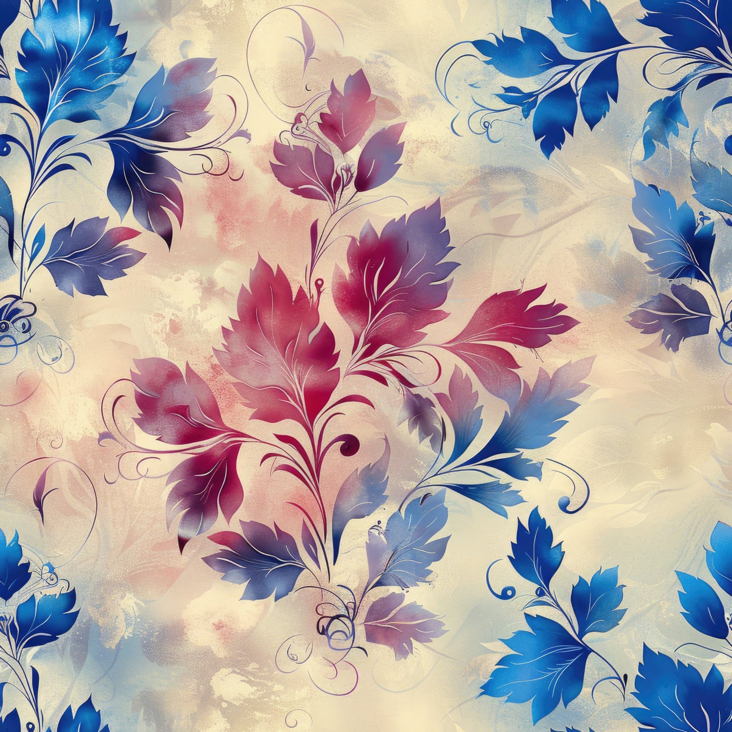 Nature's Grunge Pattern 1 Quilting Cotton Fabric