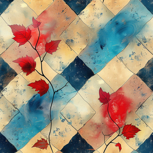 Nature's Grunge Pattern 10 Quilting Cotton Fabric