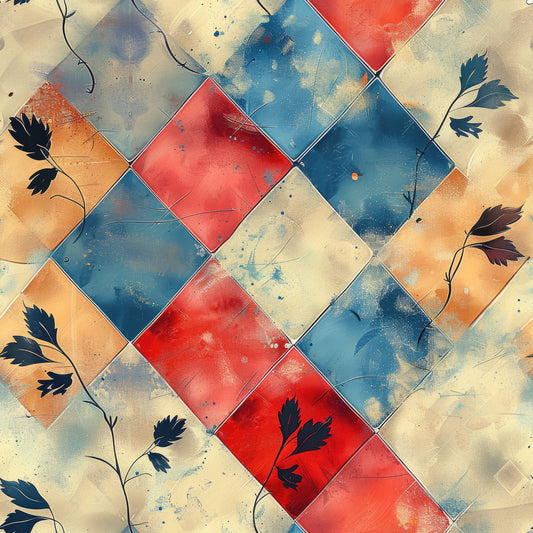 Nature's Grunge Pattern 12 Quilting Cotton Fabric