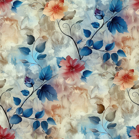Nature's Grunge Pattern 3 Quilting Cotton Fabric