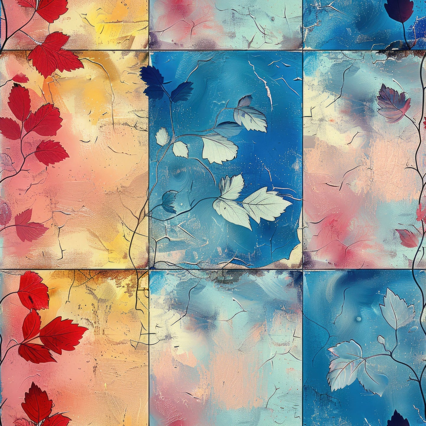 Nature's Grunge Pattern 5 Quilting Cotton Fabric