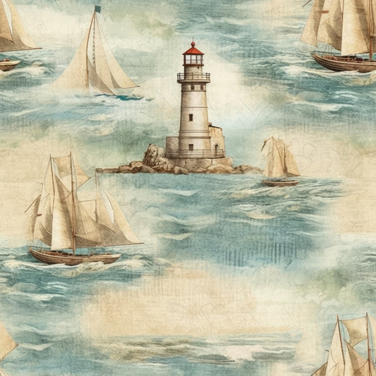 Nautical Adventures Pattern 1 Quilting Cotton Fabric