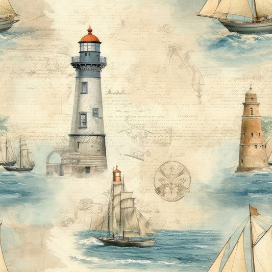 Nautical Adventures Pattern 10 Quilting Cotton Fabric