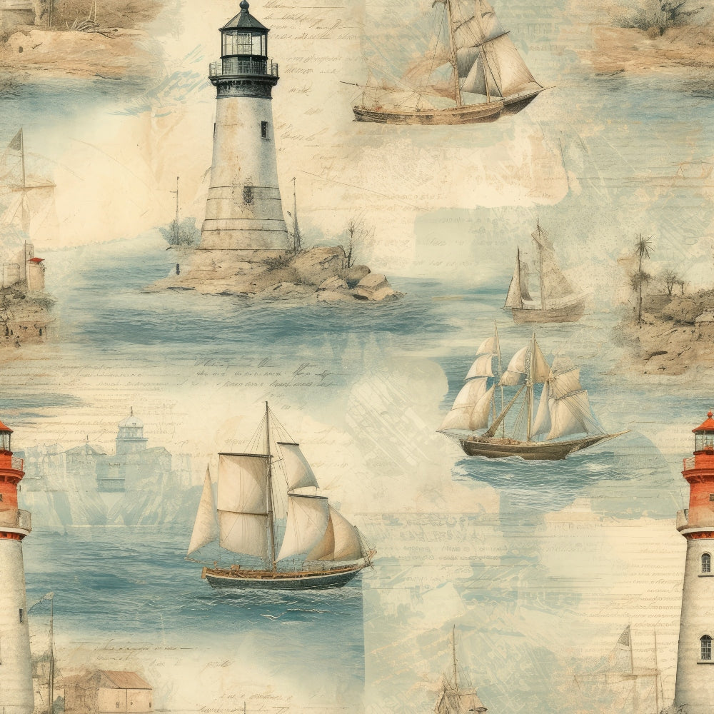 Nautical Adventures Pattern 4 Quilting Cotton Fabric