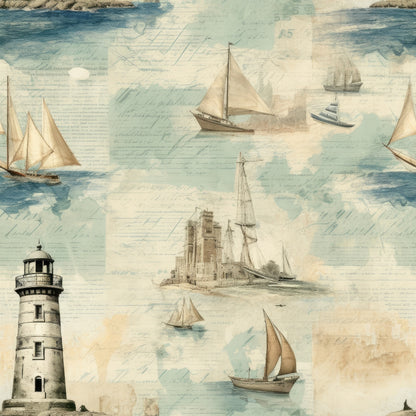 Nautical Adventures Pattern 7 Quilting Cotton Fabric