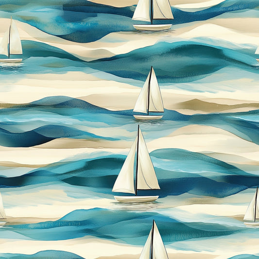 Nautical Exploration Pattern 29 Quilting Cotton Fabric