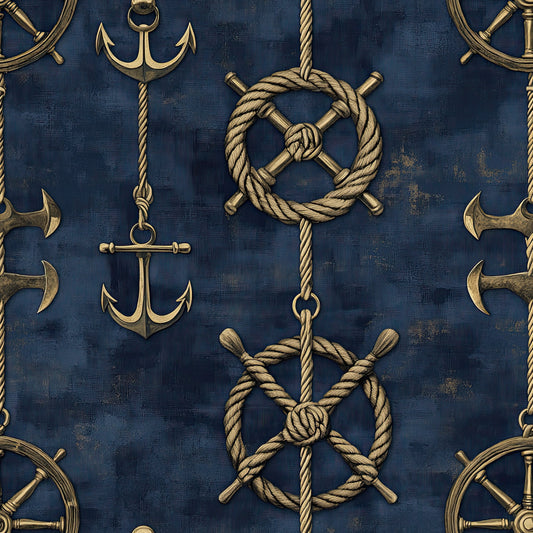 Nautical Exploration Pattern 33 Quilting Cotton Fabric
