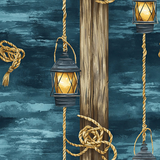 Nautical Exploration Pattern 41 Quilting Cotton Fabric