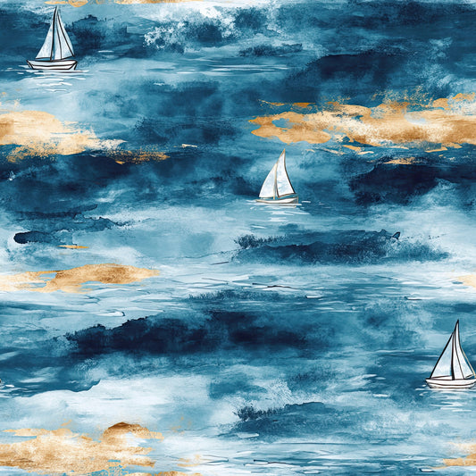 Nautical Exploration Pattern 7 Quilting Cotton Fabric