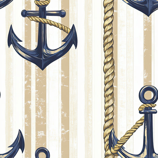 Nautical Exploration Pattern 8 Quilting Cotton Fabric