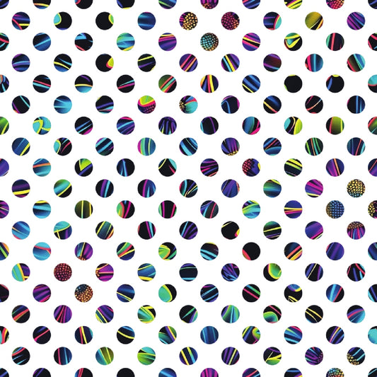 Neon Daisy Pattern 21 Quilting Cotton Fabric