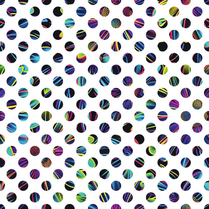 Neon Daisy Pattern 21 Quilting Cotton Fabric