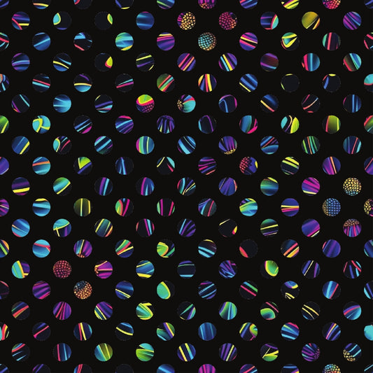 Neon Daisy Pattern 22 Quilting Cotton Fabric