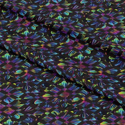 Neon Daisy Pattern 23 Quilting Cotton Fabric