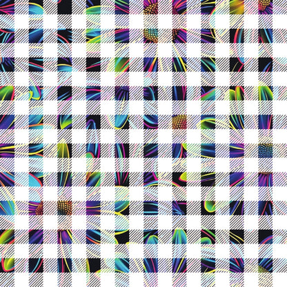 Neon Daisy Pattern 24 Quilting Cotton Fabric