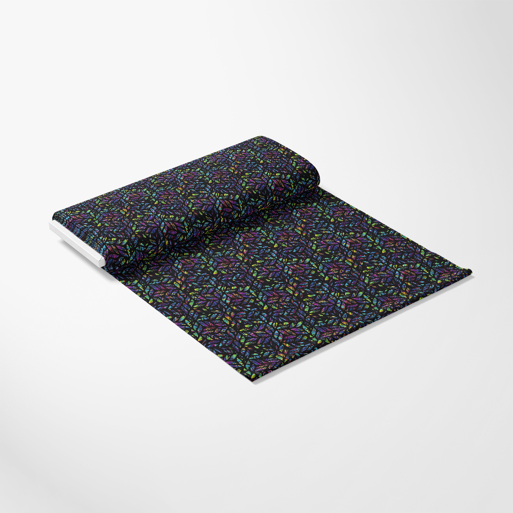 - Neon Daisy Pattern 29 Quilting Cotton Fabric  
- Quilting  
- Cotton  
- Fabric  
- Floral  
- Neon colors  
- Dark background  
- Blue, green, purple, pink  
- Abstract floral  
- Textile  
- Sewing material  
- Craft fabric