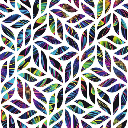 Neon Daisy Pattern 30 Quilting Cotton Fabric