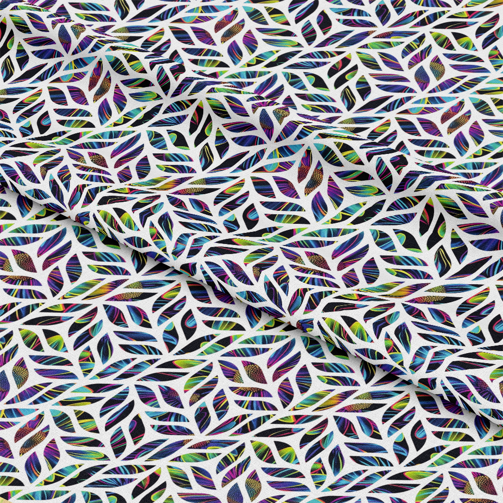 Neon Daisy Pattern 30 Quilting Cotton Fabric