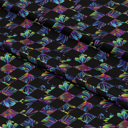 Neon Daisy Pattern 34 Quilting Cotton Fabric