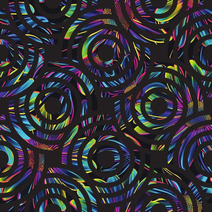 Neon Daisy Pattern 35 Quilting Cotton Fabric