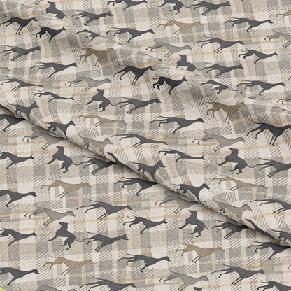 Neutral Houndstooth Pattern 6 Quilting Cotton Fabric