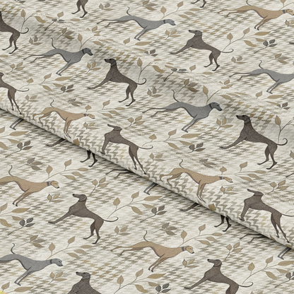 Neutral Houndstooth Pattern 8 Quilting Cotton Fabric