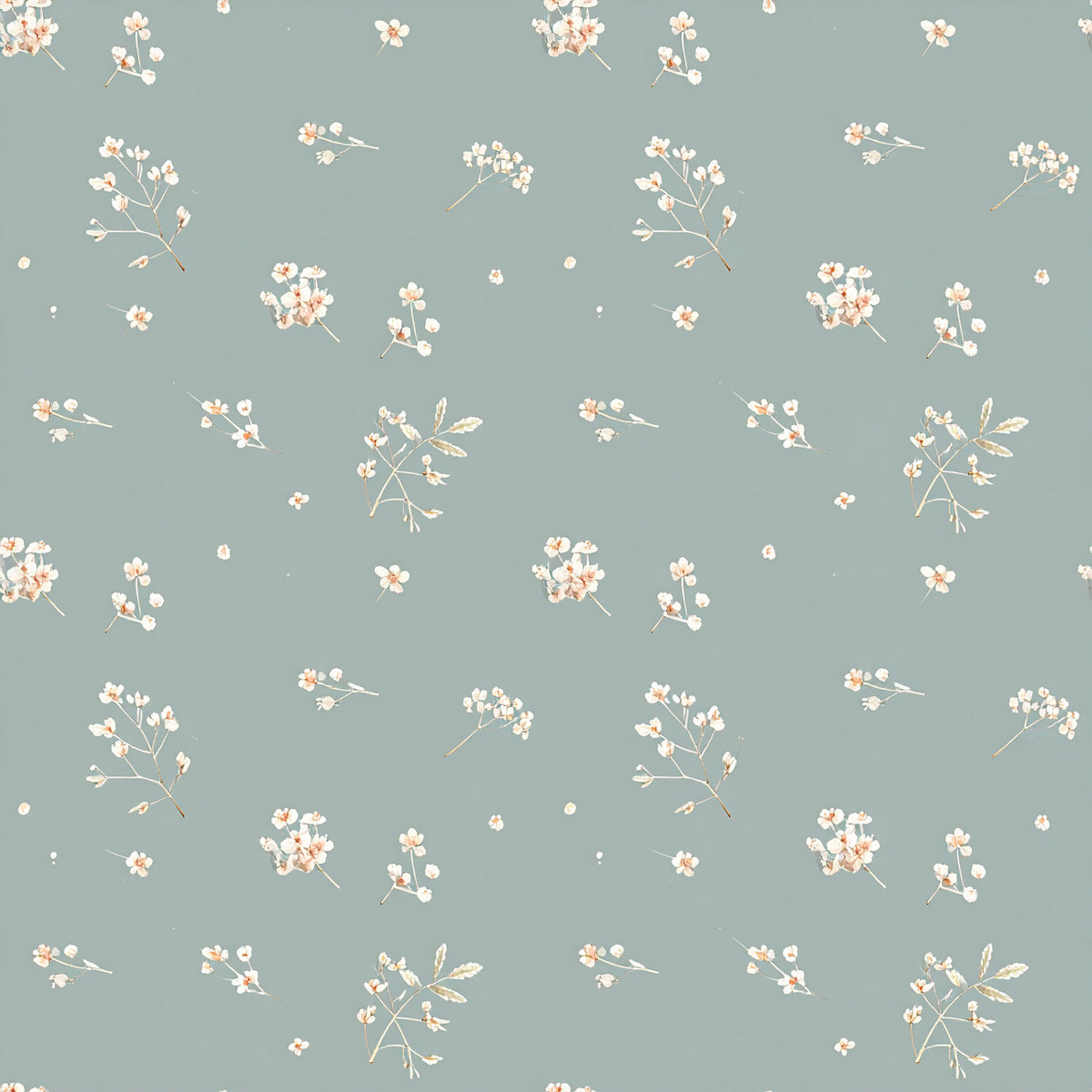 Neutral Sage Tidings Pattern 16 Quilting Cotton Fabric