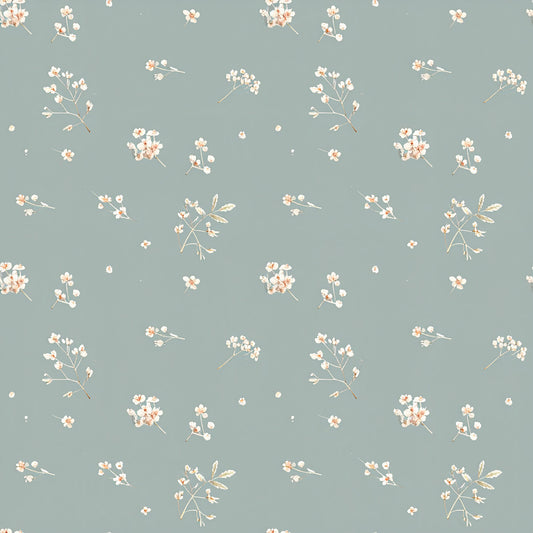 Neutral Sage Tidings Pattern 16 Quilting Cotton Fabric