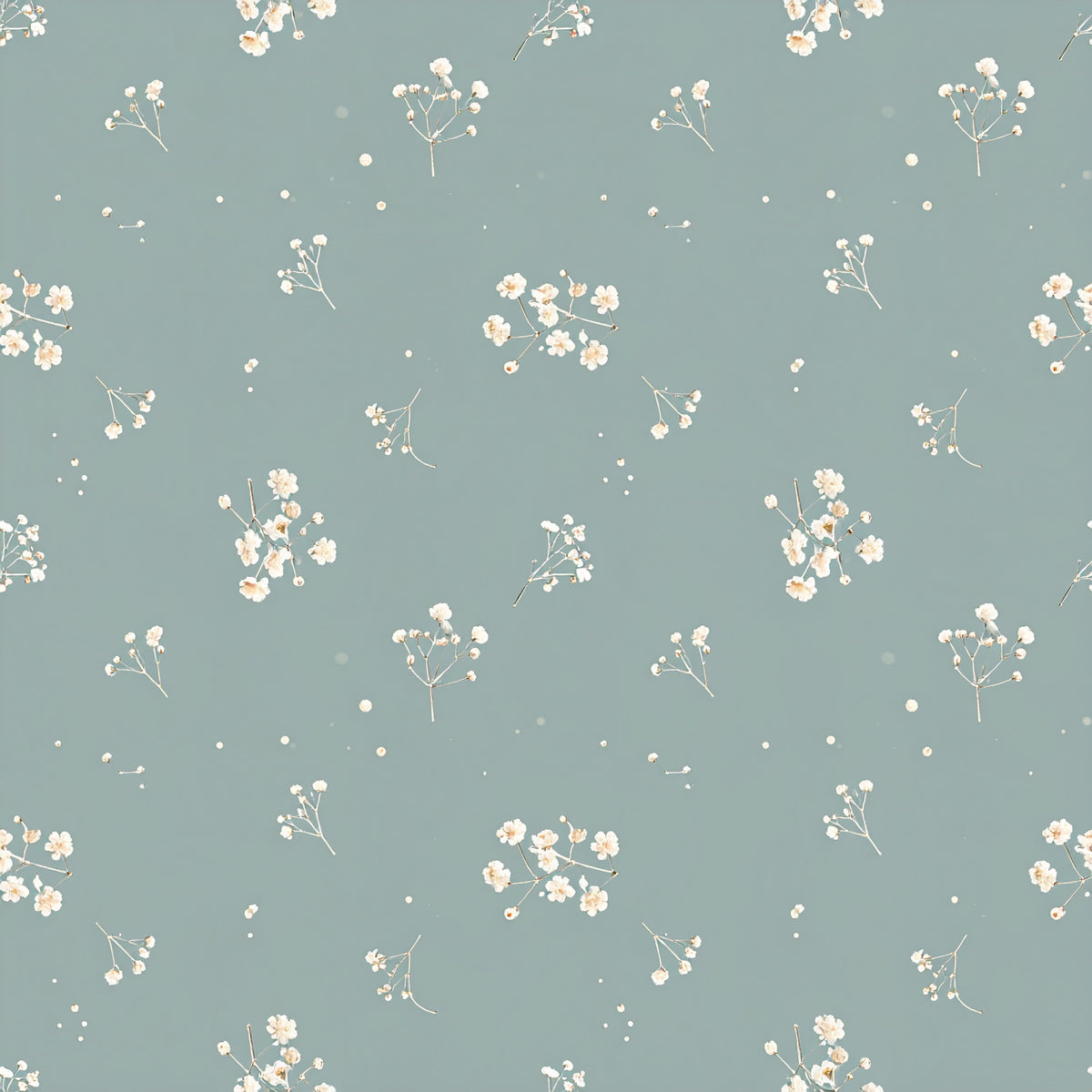 Neutral Sage Tidings Pattern 17 Quilting Cotton Fabric
