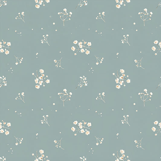 Neutral Sage Tidings Pattern 17 Quilting Cotton Fabric
