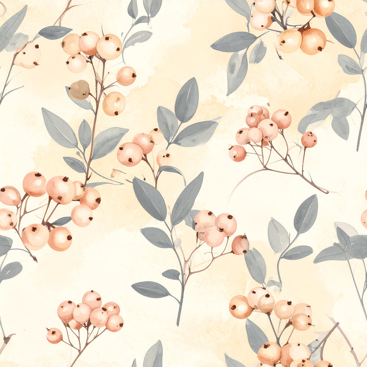 Neutral Sage Tidings Pattern 18 Quilting Cotton Fabric by the Yard ...