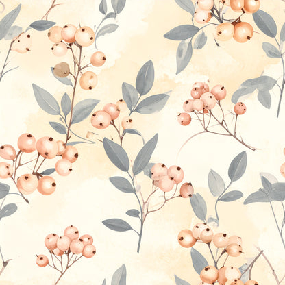 Neutral Sage Tidings Pattern 18 Quilting Cotton Fabric
