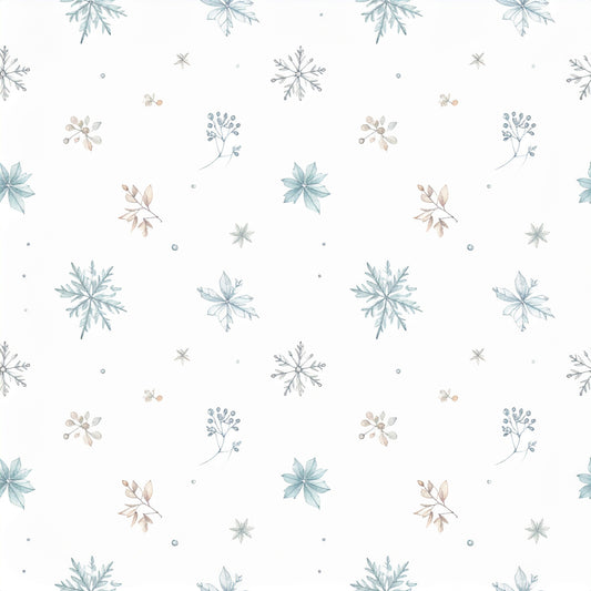 Neutral Sage Tidings Pattern 21 Quilting Cotton Fabric