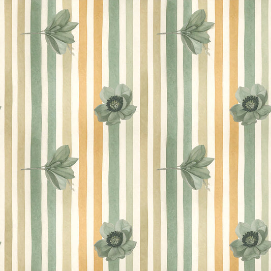 Neutral Sage Tidings Pattern 23 Quilting Cotton Fabric