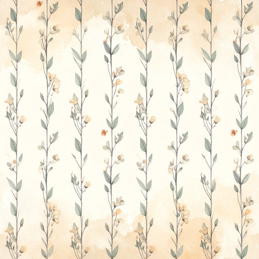 Neutral Sage Tidings Pattern 3 Quilting Cotton Fabric