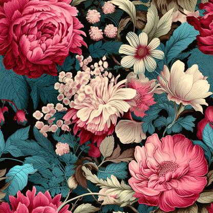 Nostalgia Blooms Pattern 1 Quilting Cotton Fabric