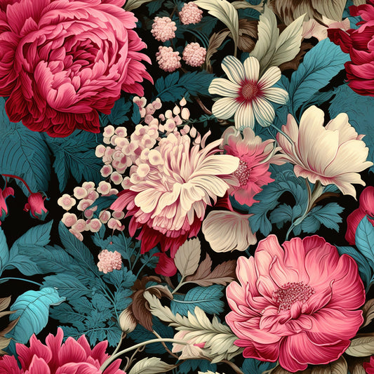 Nostalgia Blooms Pattern 1 Quilting Cotton Fabric