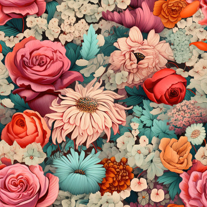 Nostalgia Blooms Pattern 2 Quilting Cotton Fabric