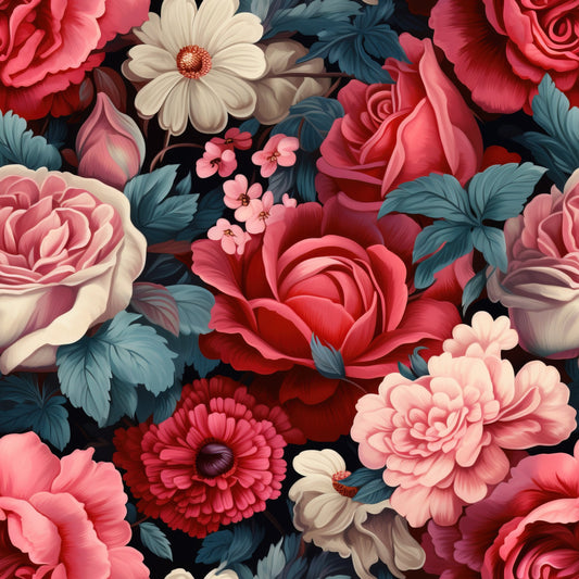 Nostalgia Blooms Pattern 4 Quilting Cotton Fabric