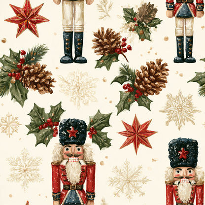 Nutcracker Holiday Cheer Pattern 16 Quilting Cotton Fabric