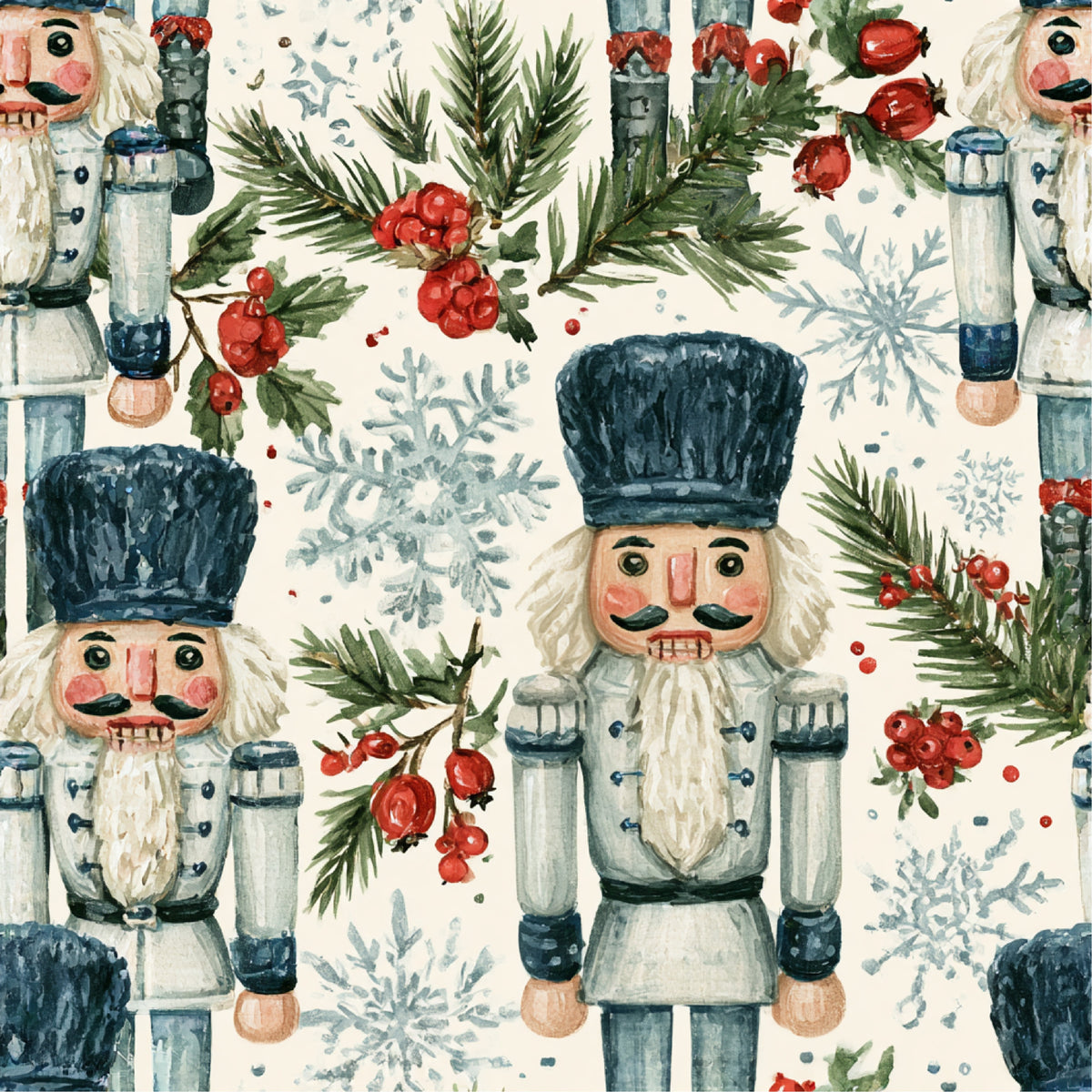 Nutcracker Holiday Cheer Pattern 17 Quilting Cotton Fabric