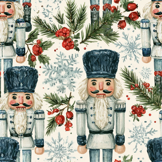 Nutcracker Holiday Cheer Pattern 17 Quilting Cotton Fabric