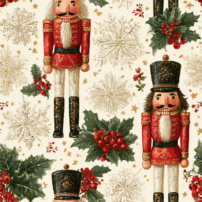 Nutcracker Holiday Cheer Pattern 18 Quilting Cotton Fabric