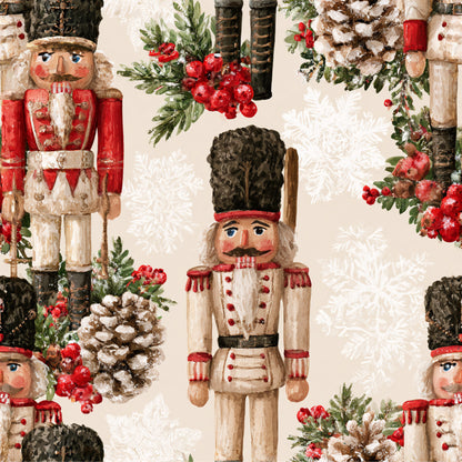 Nutcracker Holiday Cheer Pattern 2 Quilting Cotton Fabric
