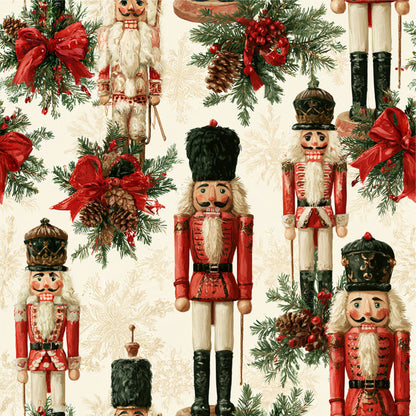 Nutcracker Holiday Cheer Pattern 5 Quilting Cotton Fabric