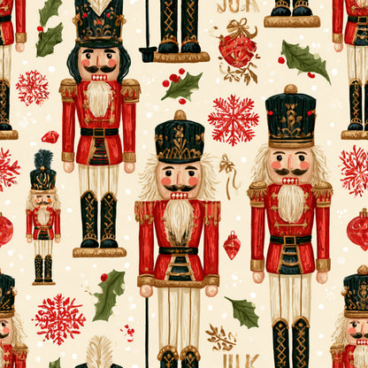 Nutcracker Holiday Cheer Pattern 8 Quilting Cotton Fabric